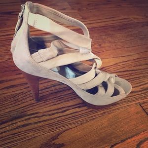 Grey Strap Heels by Cole Haan